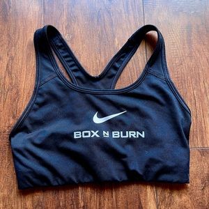 Nike box n burn sports bra top